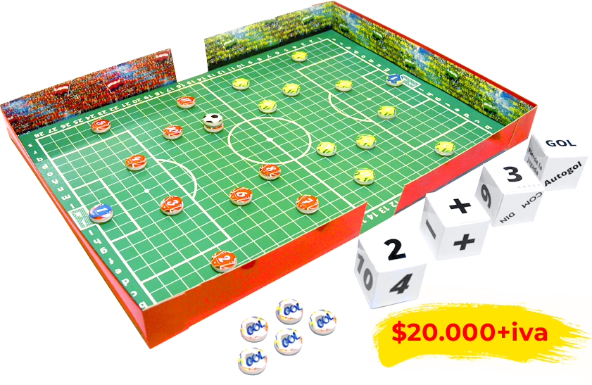 Juego masomenosfutbol cancha abierta en miniatura